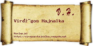 Virágos Hajnalka névjegykártya