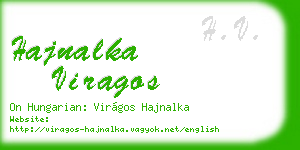 hajnalka viragos business card
